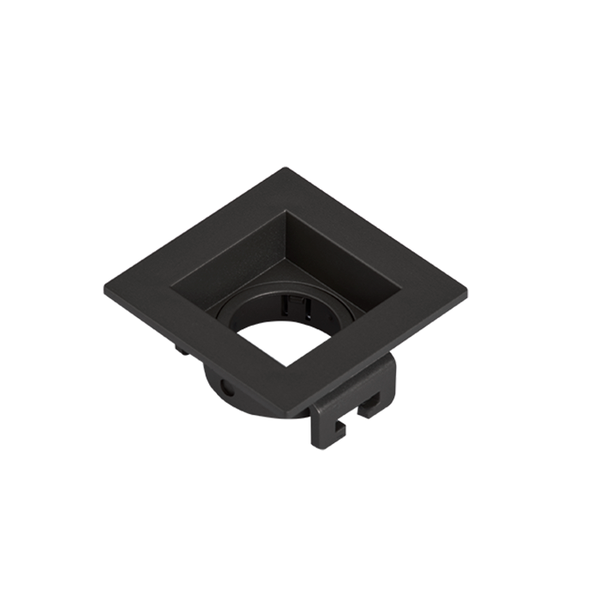 spot recuado embutido para mini dicroica preto