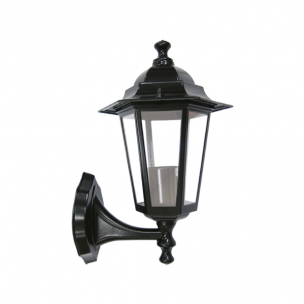 arandela taschibra para parede tlf 26 aluminariainio e 27 preto