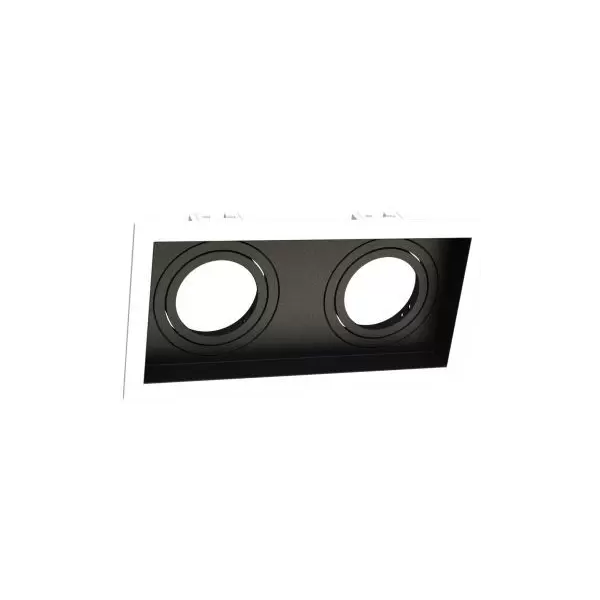 spot duplo fundo preto borda branca