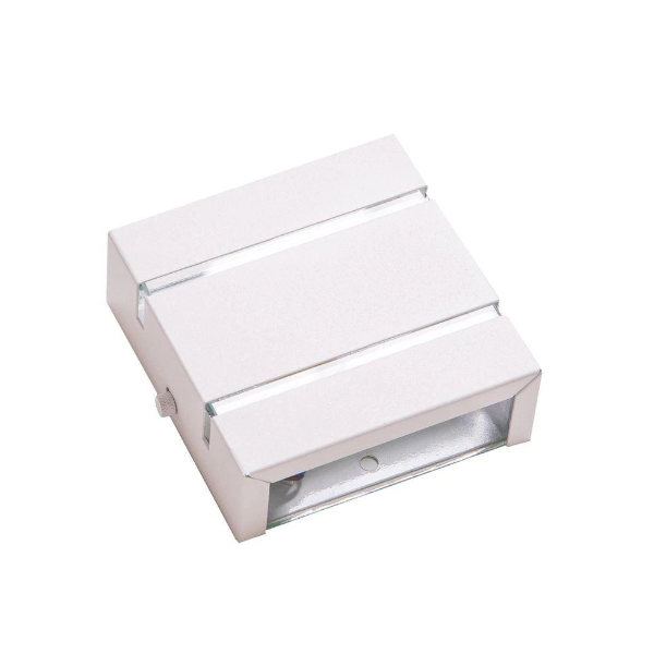 arandela qua 11x11 2 frisos branca capa
