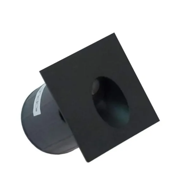balizador escada quadrado preto