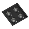 embutido quadruplo de par20 preto