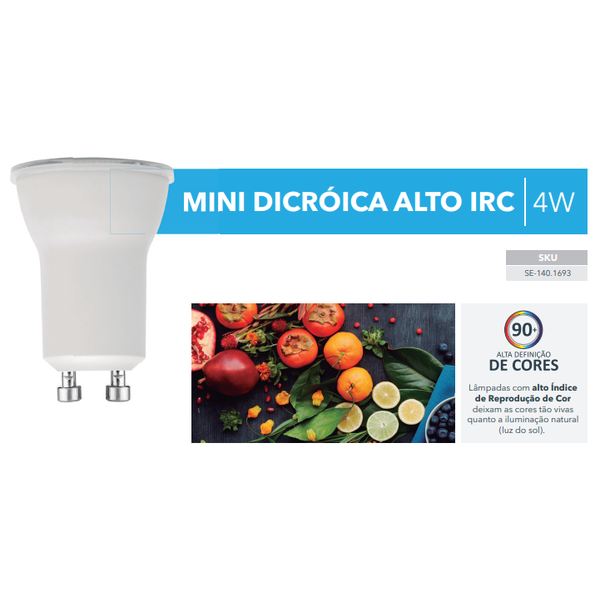 lampada mr11 mini dicroica irc90 apres