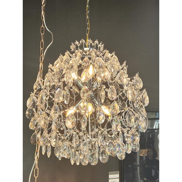 pendente bola de cristal 40cm cinderela