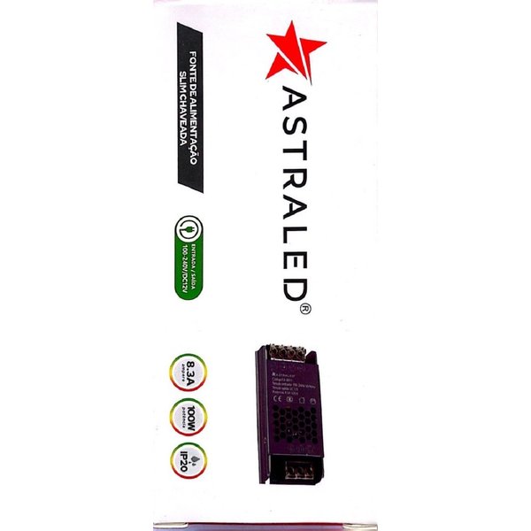 embalagem fonte de 8 3a 100w 12v