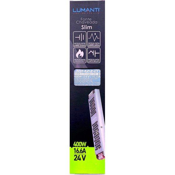fonte 24v 16 6a 400w embalagem 2