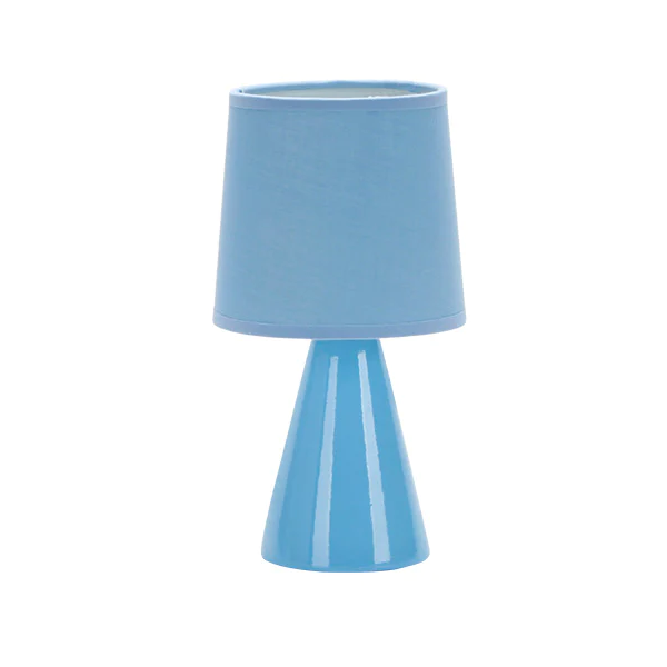 abajur de ceramica pottery e27 25cm azul
