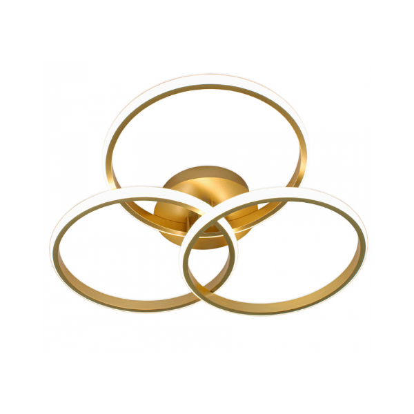 plafon selene 2d dourado nitrolux
