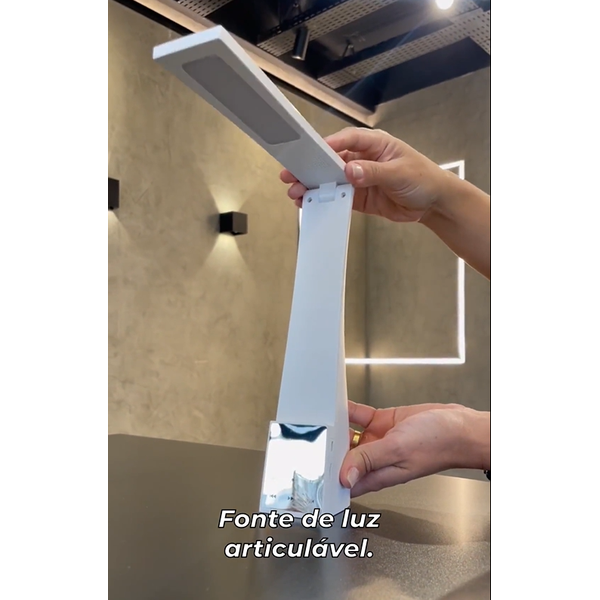 luminaria de mesa marah 3w articulavel