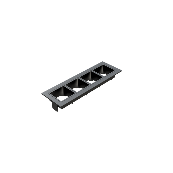 1061523 embutido linea 4 focos pretob