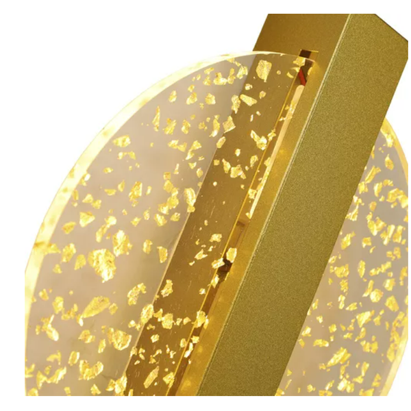 arandela cross dourada sky 3113 ar dourada detalhe